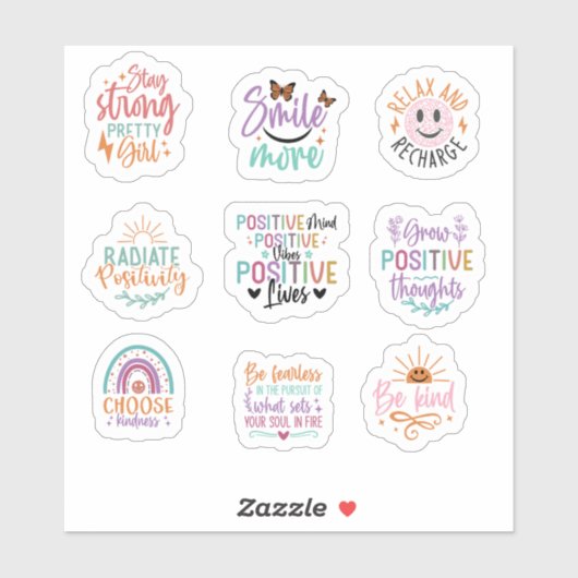 Positive Motivation Custom-Cut Vinyl Sticker (Vel)