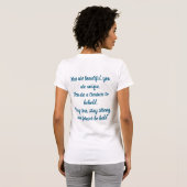 Positive motivation shirt with flower (Achterkant volledig)