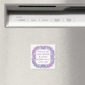 Positive Motivational Quote in Purple Magneet (Insitu (Vaatwasser))