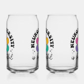 Positive Neurodiversity Acceptance Quote Blikvorm Glas (Rechts)