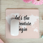 Positive rose Commençons l'aventure Carte du Monde<br><div class="desc">Positive rose Commençons l'aventure Carte du Monde</div>