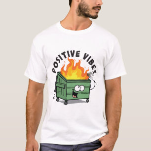 Positive Vibes Dumpster Mannen T-shirt