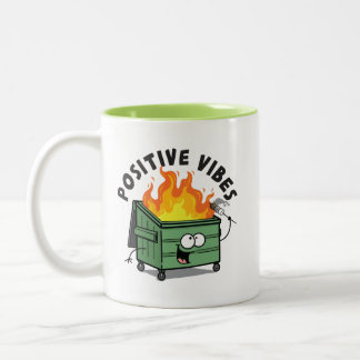 Positive Vibes Dumpster Mok