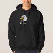 Positive Vibes Eagle Head Inspirerend Custom Hoodie (Voorkant)