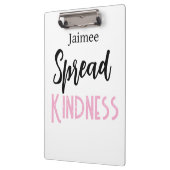 Positive Vibes Spread Kindness Clipboard Klembord (Links)