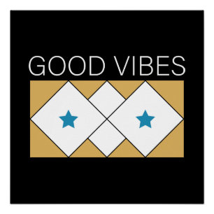 Positive Vibes verfrissend design Perfect Poster