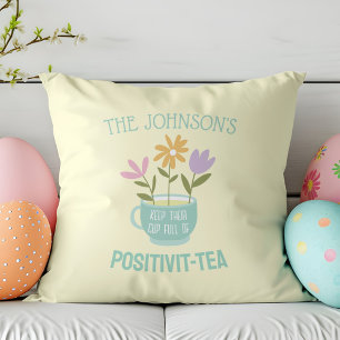 Positivit-tea Pastel Floral Spring Sierkussen