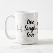 positivité en utilisant cette élégante tasse blanc (Gauche)