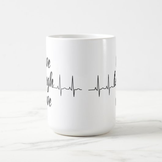 positivité en utilisant cette élégante tasse blanc (Centre)
