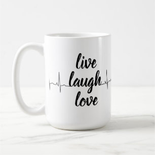 positivité en utilisant cette élégante tasse blanc