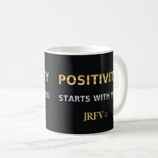 Positiviteit Begint Bij Jou | JRFV Goud-Uitzicht Koffiemok