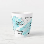 Positiviteit Boost Blue Latte Mok (Voorkant)