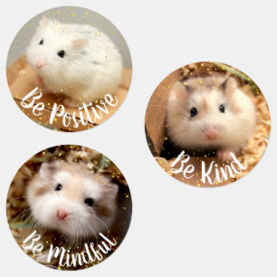 Positiviteit - Hammyville Cute Hamsters Labels