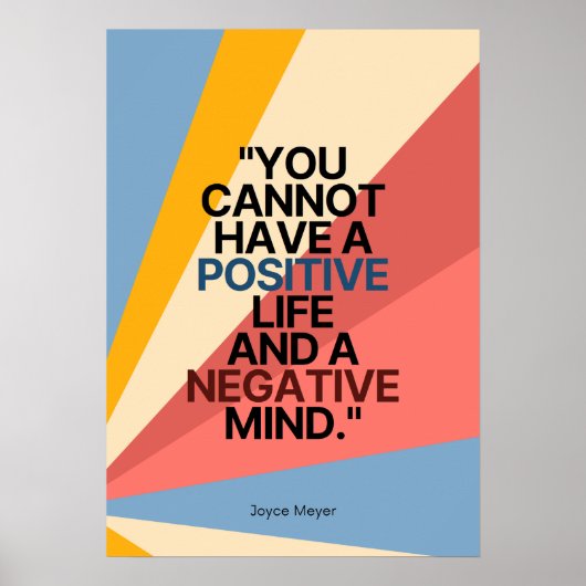 Positiviteit heerst: een vreugdevolle mindset omar poster (Voorkant)