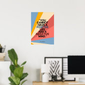 Positiviteit heerst: een vreugdevolle mindset omar poster (Thuiskantoor)