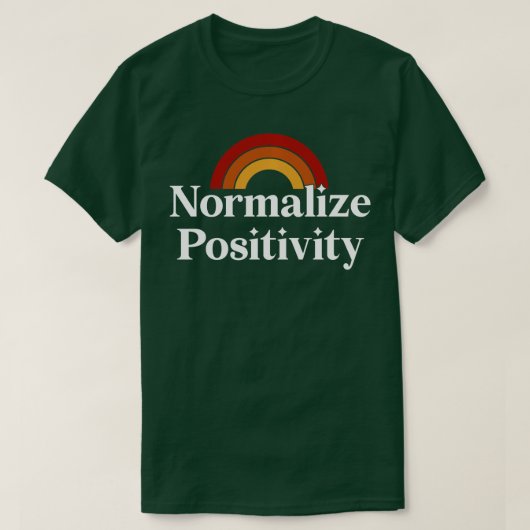 Positiviteit lange hoes normaliseren t-shirt (Design voorkant)