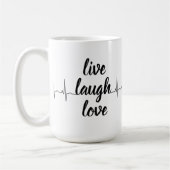 Positiviteit met deze elegante witte mok met (Links)