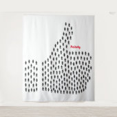 Positiviteit Tapijt Wandkleed (Voorkant)