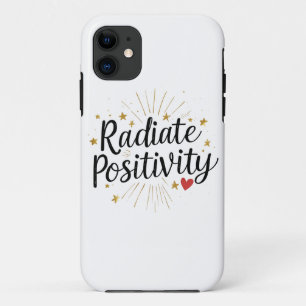 Positiviteit uitstralen – Motivatie sterrenquote iPhone 11 Hoesje