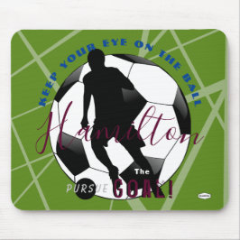 Positiviteit Voetbal Mousepad Lime Green HAMbyWG Muismat