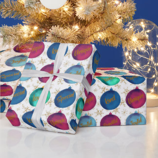 Positiviteitsbauble gift wrapping papier rol