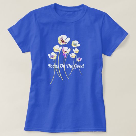 Positivity Blooms T-shirt (Design voorkant)
