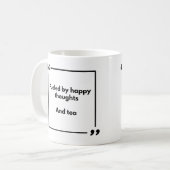 Positivity mug - feld by happy thoughts, and tea (Devant gauche)