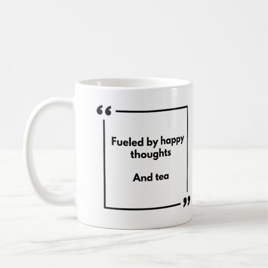 Positivity mug - feld by happy thoughts, and tea (Gauche)