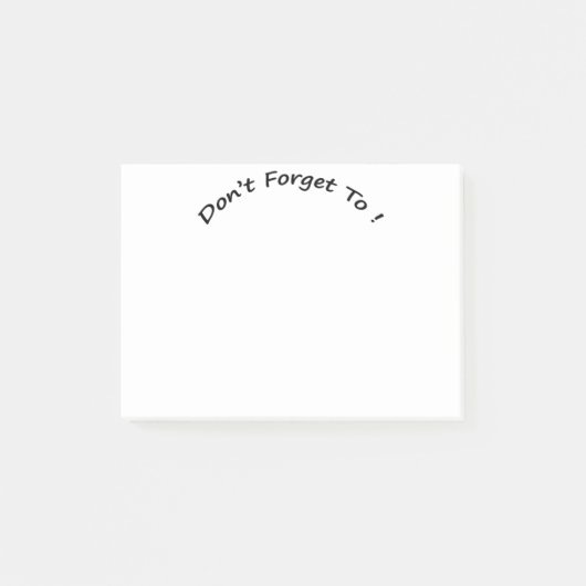 PosItNotes- Niet vergeten om Post-it® Notes (Voorkant)