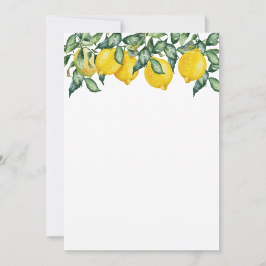 Posponed bruiloft date, lemon new plan aankondigin save the date (Achterkant)