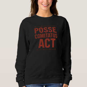 Posse Comitatus Act Distressed Barbed Wire Design Trui