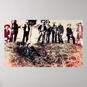 Posse Gets Outlaw 1893 - Visalia California Poster