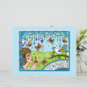 Posséder Une Feuille Papier Plat Imagination_Plat (Debout devant)