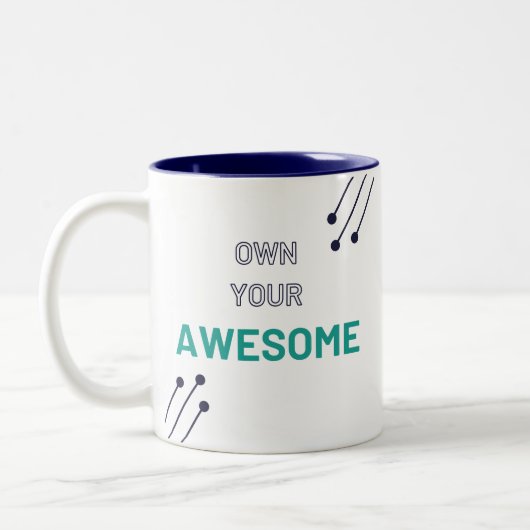 Possédez votre superbe - Mug à deux tons - Pas de (Gauche)