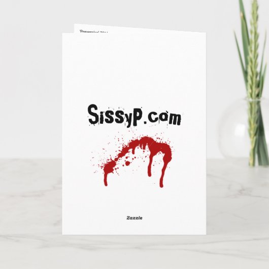 'Possession' Birthday Card Kaart (Achterkant)