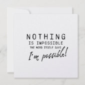 POSSIBILITÉS 5,25 x 5,25 carte (Devant)