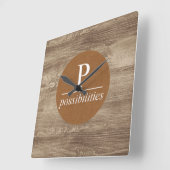 Possibilités modernes Horloge murale (Angle)