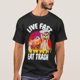 Possum and Raccoon Live Fast Eat Classic TSh T-shirt