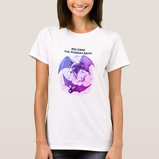 Possum Bats Women's Color Image T-shirt (Voorkant)
