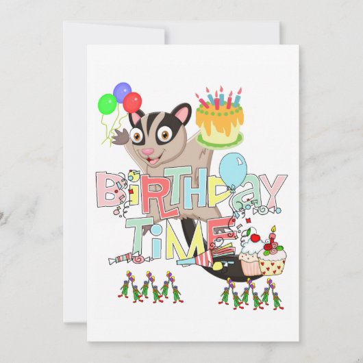 Possum Cake Bonne Invitation Anniversaire (Devant)