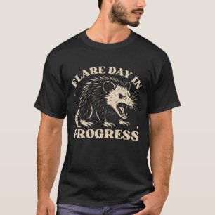 Possum Flare Day Grappig sarcastisch opossum T-shirt