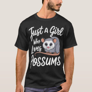 Possum Gewoon Een Meisje Dat Van Possums Houdt T-shirt