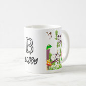 Possum Grenouille Florale Chicks Mug (Devant droit)