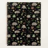 Possum in a Berry Field in Black Planner (Voorkant)