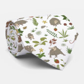 Possum in a Berry Field in White Stropdas (Opgerold)