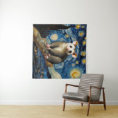 Possum in de Sterrennacht Wandkleed (In Situ (horizontaal))