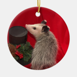 Possum kerstversiering keramisch ornament