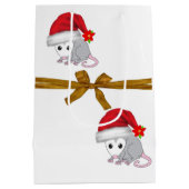 Possum Merry kerstcadeautassen Medium Cadeauzakje (Achterkant)