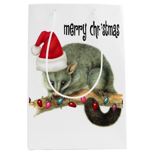 Possum Merry kerstcadeautassen Medium Cadeauzakje (Voorkant)