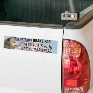 Possum Sticker - Ik rem voor Amerika's enige inhee